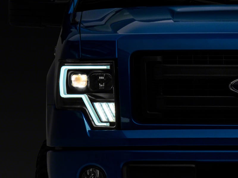Raxiom — Raxiom 09-14 Ford F-150 Axial G4 Light Bar Switchback Projector Headlights- Blk Housing (Clear Lens)
Headlights