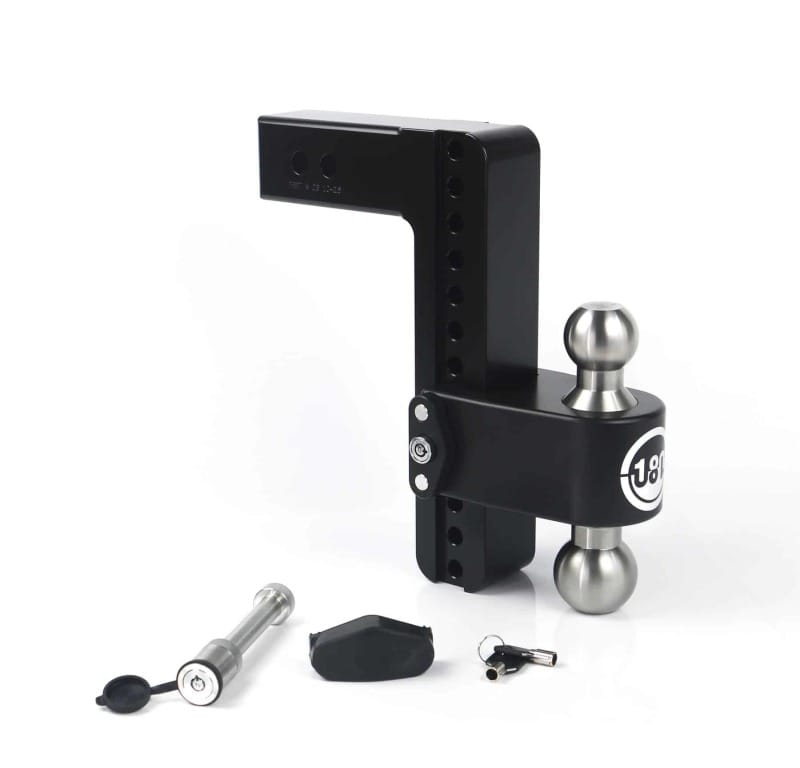 Weigh Safe — Weigh Safe 180 Hitch 10in Drop Hitch & 2.5in Shank (10K/18.5K GTWR) w/WS05 - Black Cerakote