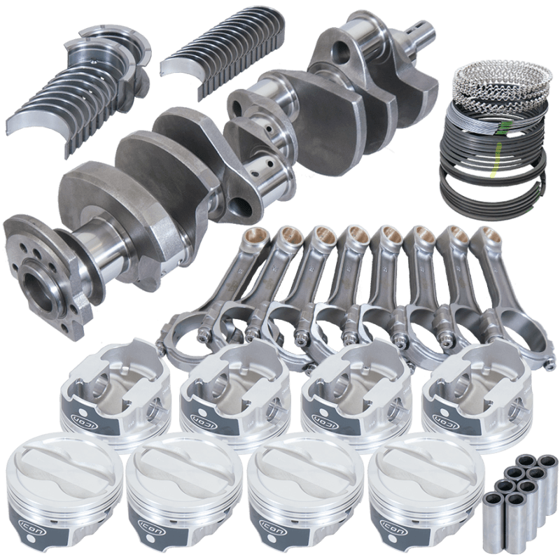 Eagle — Eagle Chevy 350 3.750in Crank 6.000in I-Beam Rods -18cc 4.040in Pistons Rotating Assembly
Street & Strip Assy