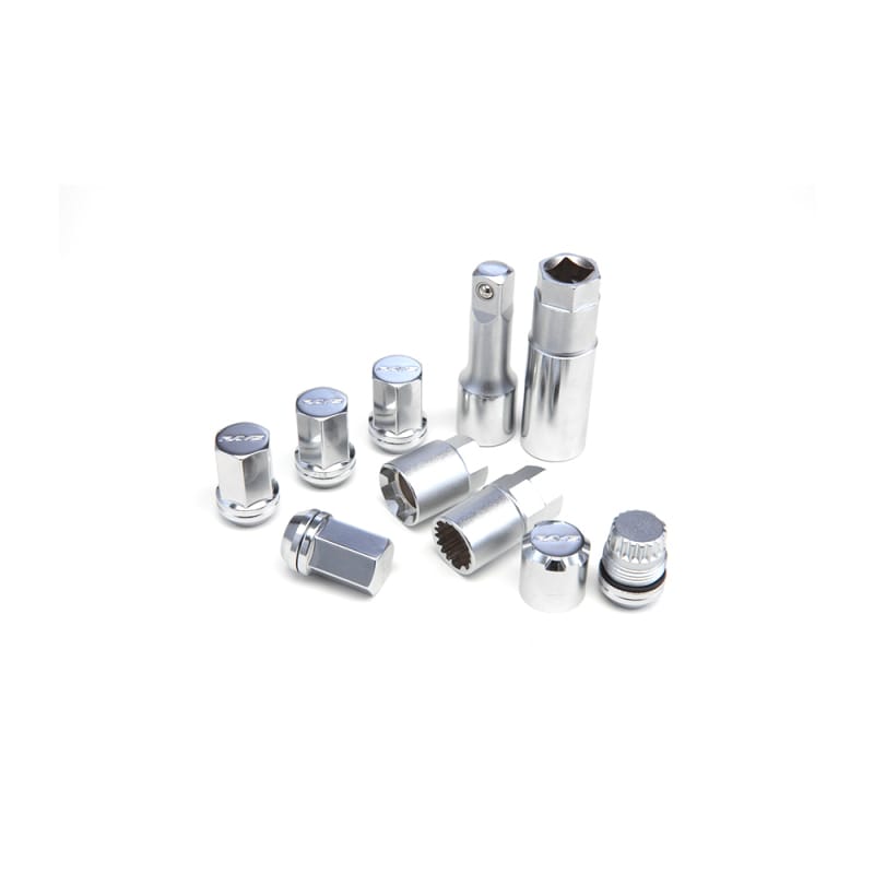 Rays — Rays M12x1.50 19mm Hex w/ 2 Piece Double Lock Nut Set - Chrome