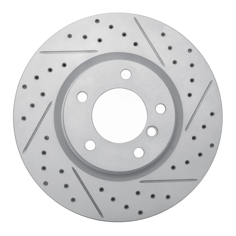 R1 Concepts — R1 95-02 BMW M3 Left Front Drilled & Slotted Geo-Carbon Rotor