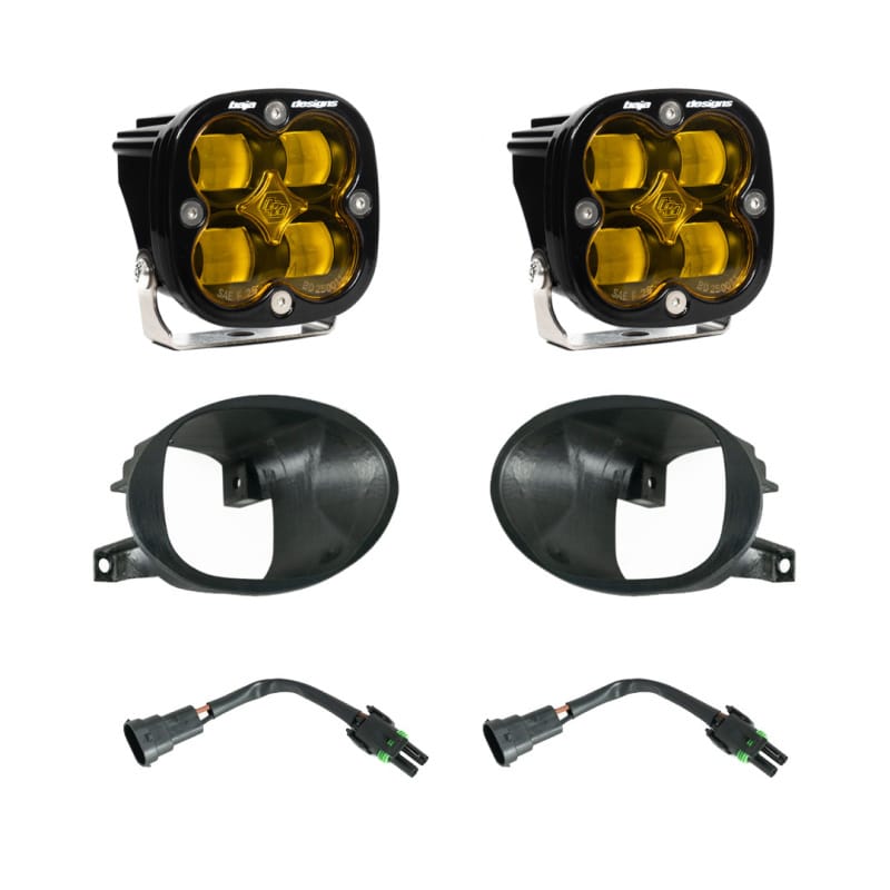 Baja Designs — Baja Designs 19-22 Mercedes Benz Sprinter Squadron SAE Fog Pocket Light Kit - Amber
