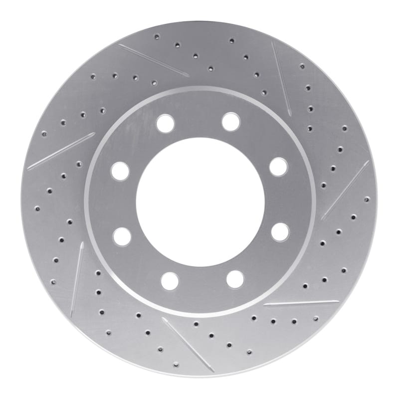 R1 Concepts — R1 20-25 Chevrolet Silverado 3500 Hd Rear Right Drilled & Slotted Geo-Carbon Rotor