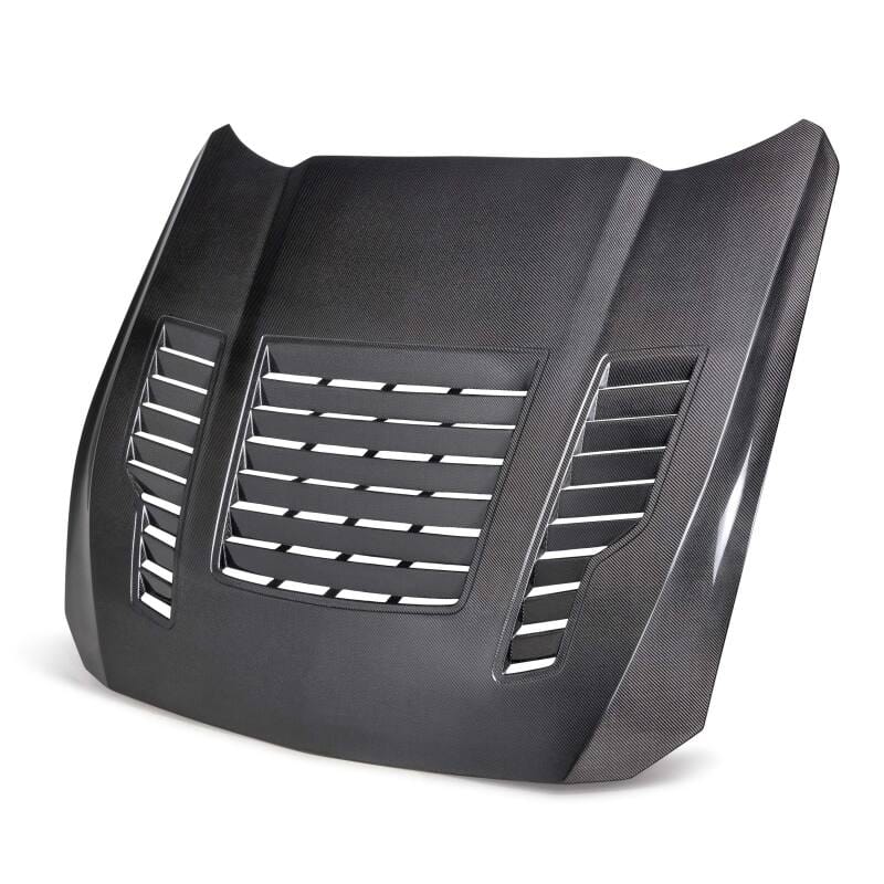 Anderson Composites — Anderson Composites 2024 Ford Mustang Type-GT4 Double-Sided Carbon Fiber Hood