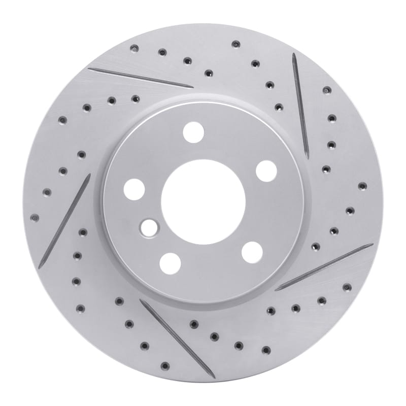 R1 Concepts — R1 14-21 Mini Cooper (Excl Clubman Front Right Drilled & Slotted Geo-Carbon Rotor