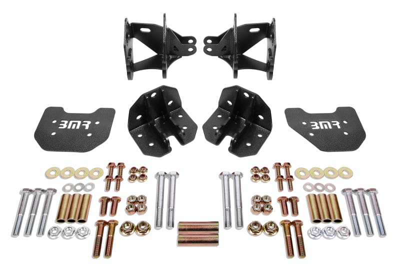 BMR Suspension — BMR 79-04 Mustang Rear Coilover Conversion Kit w/ Control Arm Bracket - Black Hammertone