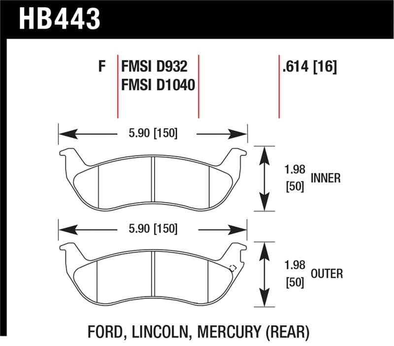 Hawk Performance — Hawk HPS Street Brake Pads
Disc Brake Pad