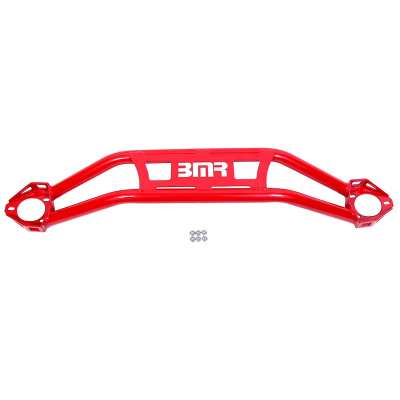 BMR Suspension — BMR 08-18 Dodge Challenger Front Strut Tower Brace - Red (Twin Tube Design)