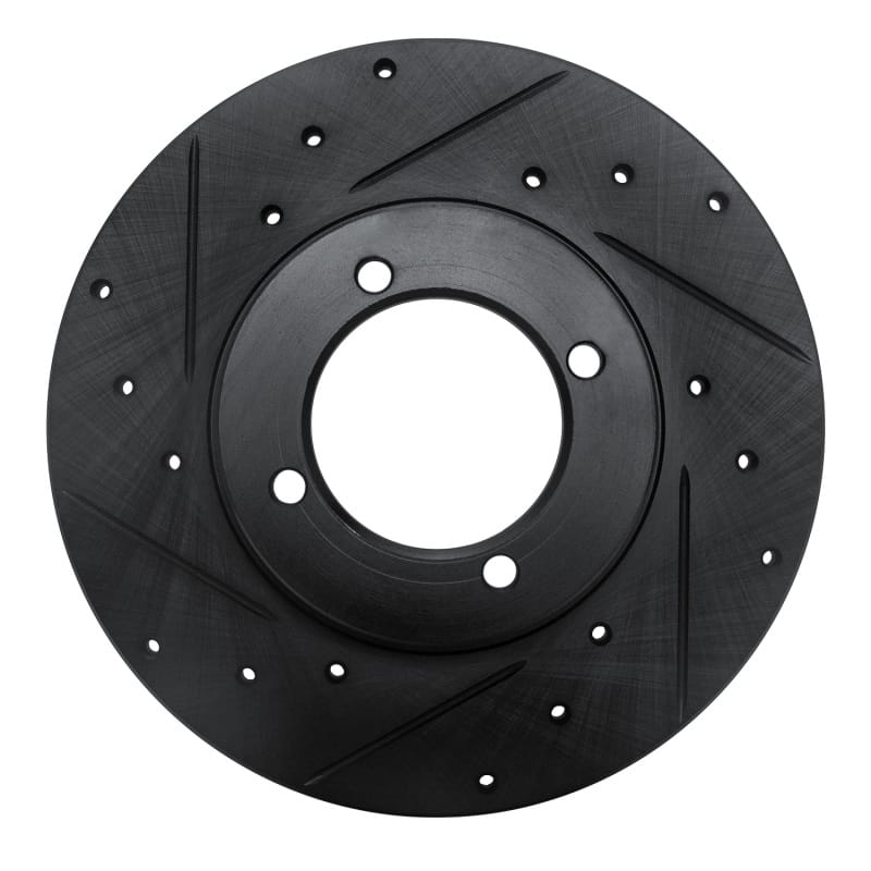 R1 Concepts — R1 70-73 Nissan 240Z Front Left Drilled & Slotted Black Brake Rotor
R1 Brake Rotor Drill