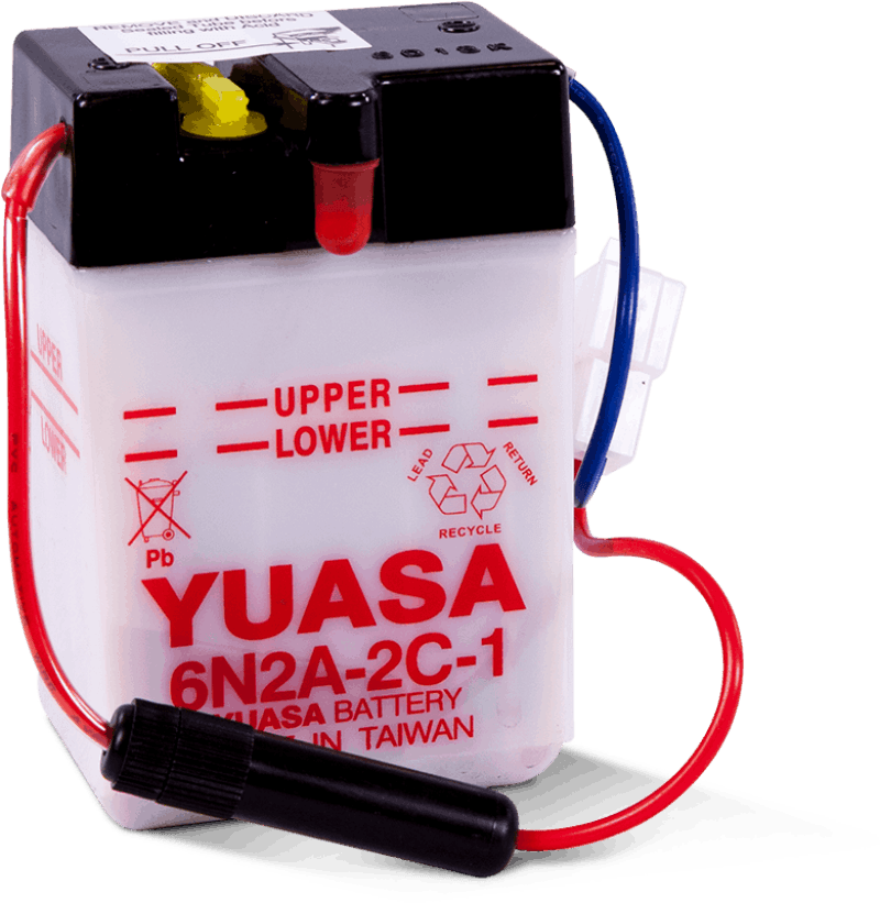 Yuasa Battery — Yuasa 6N2A-2C-1 Conventional 6-Volt Battery
