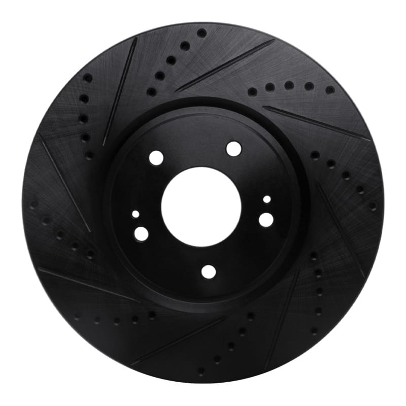 R1 Concepts — R1 03-06 Mitsubishi Lancer Front Left Drilled & Slotted Black Brake Rotor
R1 Brake Rotor Drill