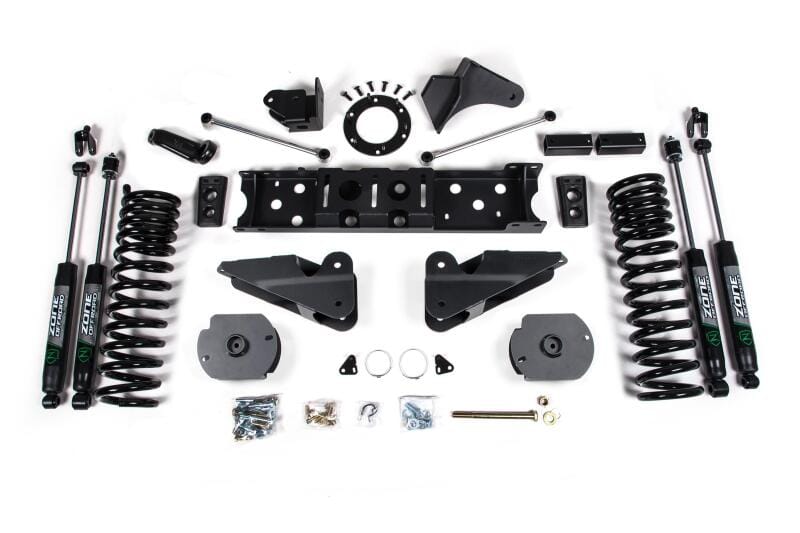Zone Offroad — Zone Offroad 19-20 Ram 2500 4in Radius Arm Bracket - Gas - Nitro Shocks