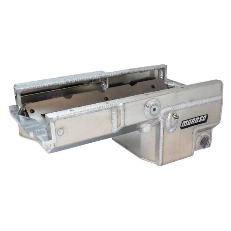 Moroso — Moroso Dart LS Next (Non-Skirted) -16AN External Wet Sump Drag Race Aluminum Oil Pan