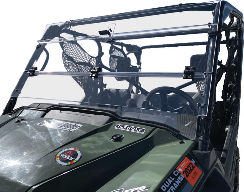 QuadBoss — QuadBoss 16-22 Honda SXS1000 Pioneer 1000 Windbreak Folding Windshield