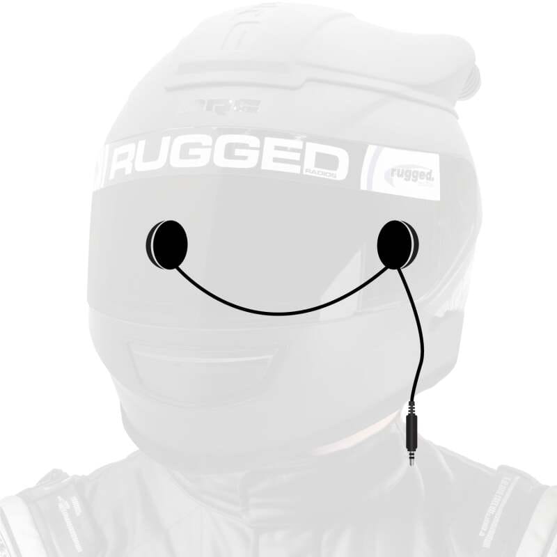 Rugged Radios — Rugged Radios In-Helmet Speakers with 3.5mm Plug Mono / Standard