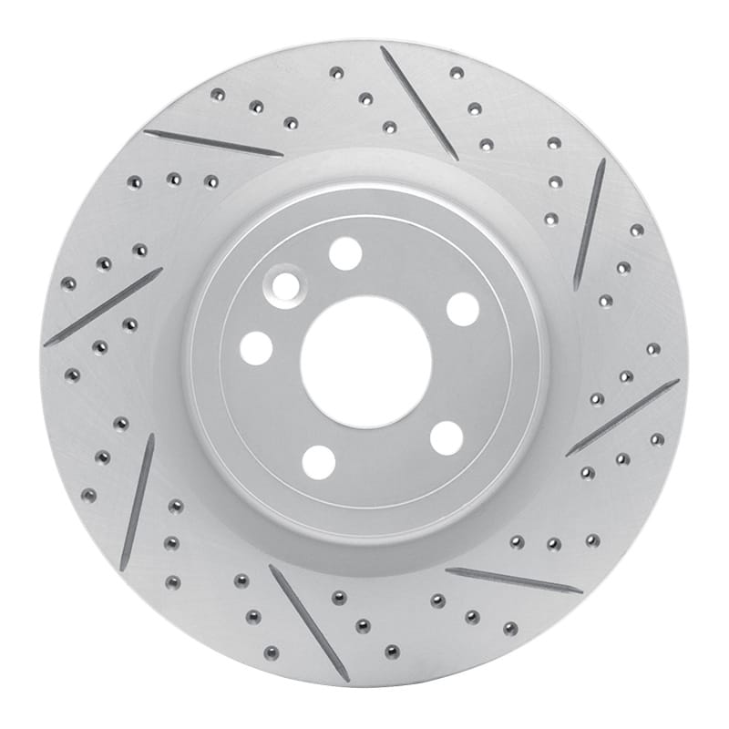 R1 Concepts — R1 17-20 Jaguar I-Pace Rear Right Drilled & Slotted Geo-Carbon Rotor