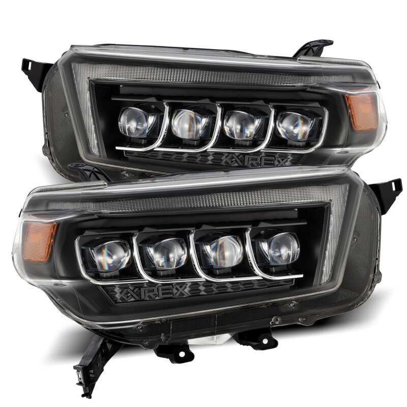AlphaRex — AlphaRex 10-13 Toyota 4Runner NOVA LED Projector Headlights Plank Style Black w/Seq Signal/DRL
Projector Headlights