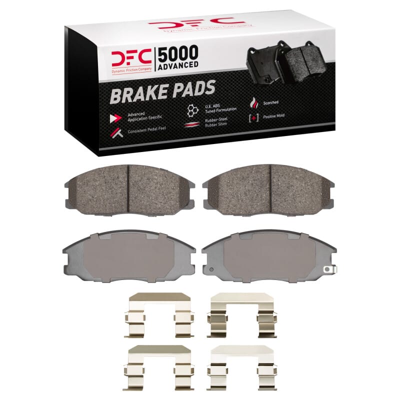 DFC — DFC 01-09 Hyundai Santa Fe Front 5000 Advanced Ceramic Brake Pads and Hardware Kit
DFC Brake Pad Set