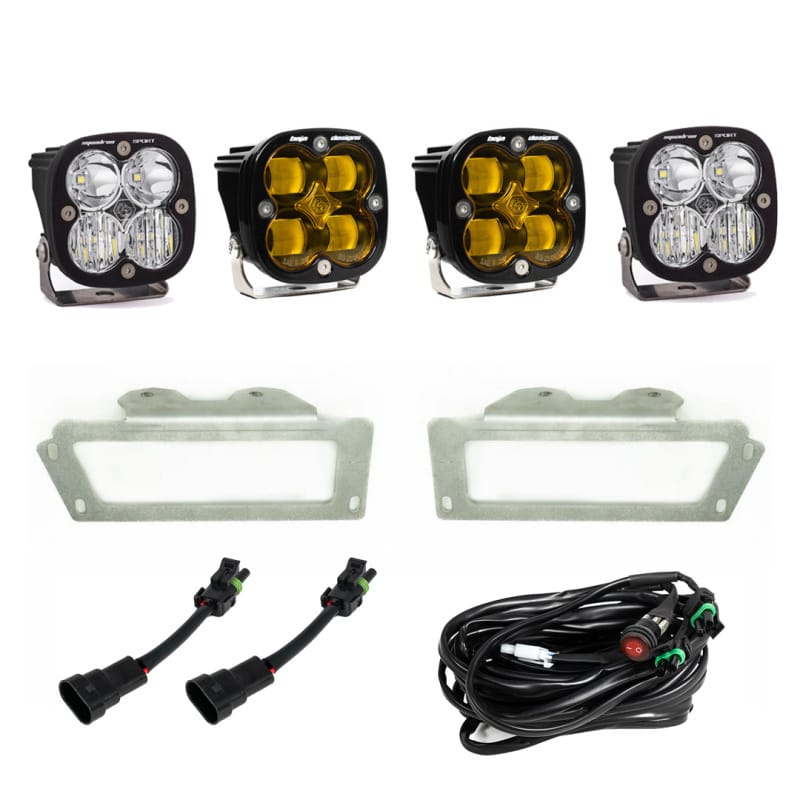 Baja Designs — Baja Designs 09-12 Ram 2500/3500 Fog Pocket Kit - Amber