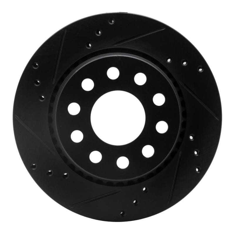 R1 Concepts — R1 90-97 Audi S4 Rear Left Drilled & Slotted Black Brake Rotor
R1 Brake Rotor Drill