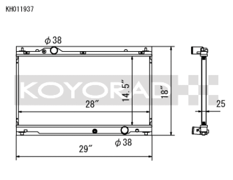 Koyo — Koyo 06-13 Lexus IS250/IS350 2.5L/3.5L (6MT/AT) Radiator
Racing Radiator