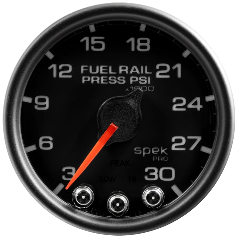 AutoMeter — Autometer Spek-Pro Gauge Rail Press 2 1/16in 30Kpsi Stepper Motor W/Peak & Warn Blk/Blk
GA 2" RAILP BCB SPEK