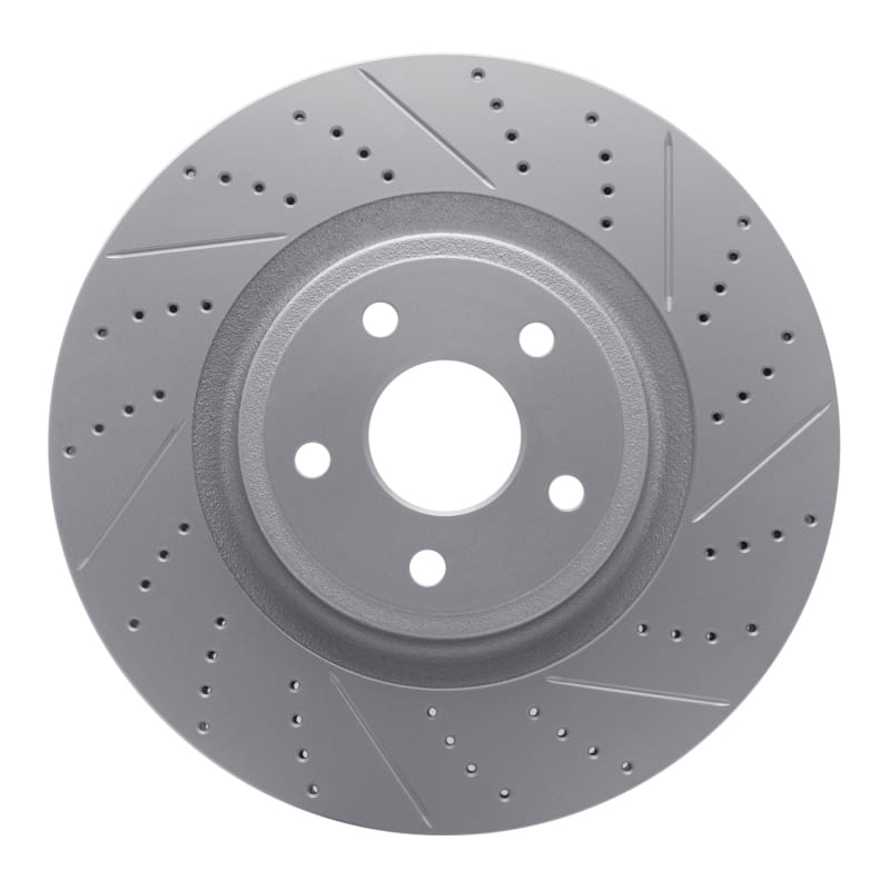 R1 Concepts — R1 12-25 Dodge Durango Front Right Drilled & Slotted Geo-Carbon Rotor
