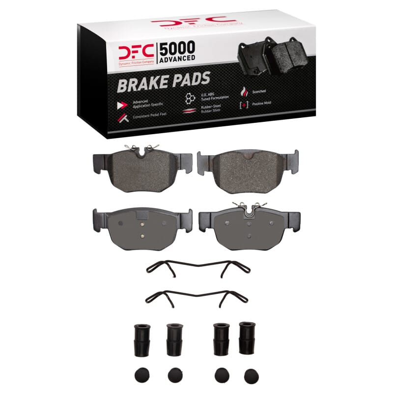 DFC — DFC 19-26 Jaguar F-Pace Rear 5000 Advanced Low Metallic Brake Pads and Hardware Kit