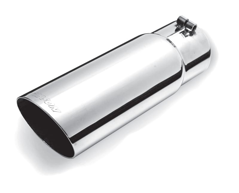Gibson — Gibson Round Single Wall Angle-Cut Tip - 3.5in OD/2.75in Inlet/12in Length - Stainless
Exhaust Tip