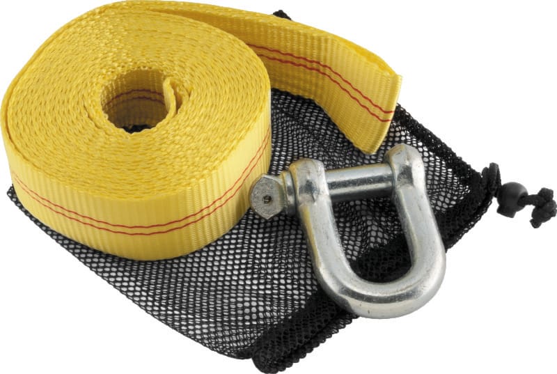 QuadBoss — Heavy Duty Tow Strap, 20 ft., Yellow