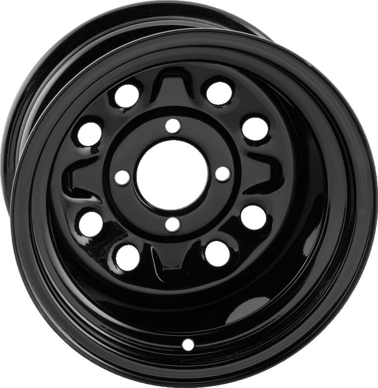 QuadBoss — Steely Wheel, 12x7, 2+5, 4/4, Black
