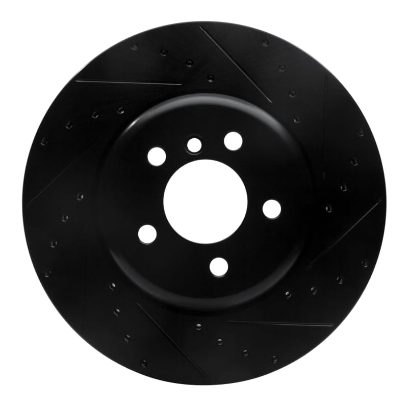 R1 Concepts — R1 11-19 BMW ActiveHybrid 5 Front Right Drilled & Slotted Black Brake Rotor
R1 Brake Rotor Drill