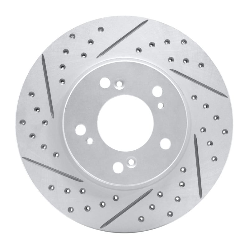 R1 Concepts — R1 91-01 Acura Legend Front Left Drilled & Slotted Geo-Carbon Rotor