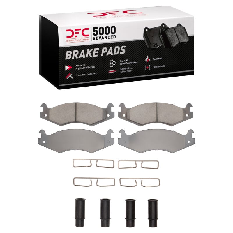 DFC — DFC 92-06 Hummer H1 Rear/Front 5000 Advanced Low Metallic Brake Pads and Hardware Kit
DFC Brake Pad Set