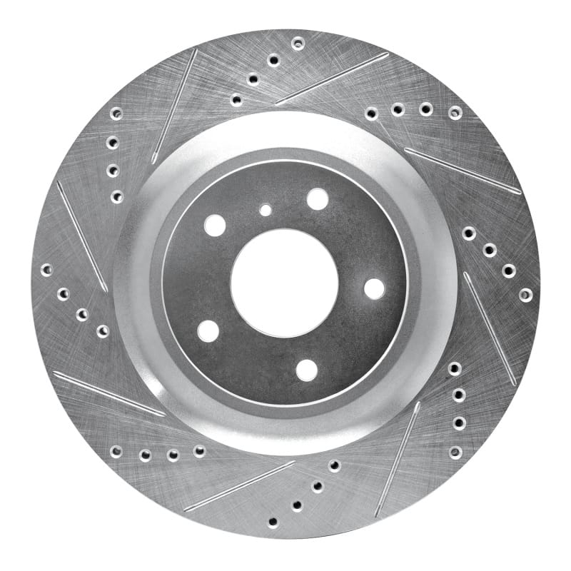 R1 Concepts — R1 19-24 Infiniti QX55 Front Left Drilled & Slotted Silver Brake Rotor
R1 Brake Rotor Drill