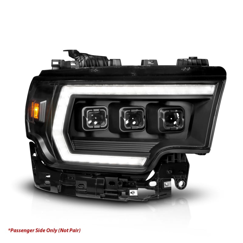 ANZO — ANZO 19-24 RAM 2500/3500 Z-Series Full LED Proj Headlights DRL/Init/SeqSig - Pass. Side ONLY