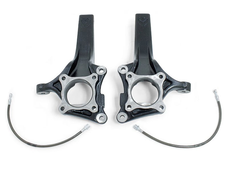 Maxtrac — MaxTrac 09-18 Ford F-150 2WD 4-4.5in Front Lift Spindles w/Extended DOT Compliant Brake Lines
Susp. Spindle Lift