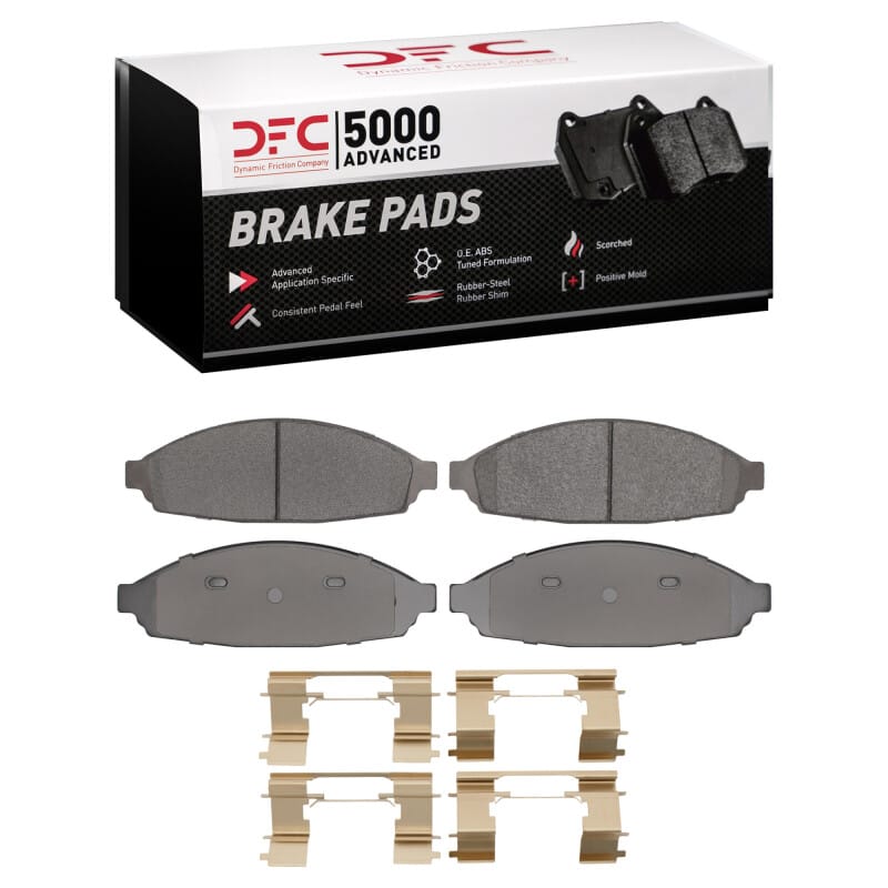 DFC — DFC 03-11 Ford Crown Victoria Front 5000 Advanced Semi Metallic Brake Pads and Hardware Kit
DFC Brake Pad Set