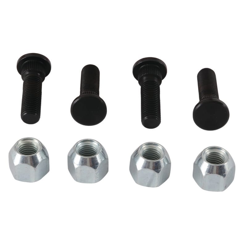 QuadBoss — Wheel Stud & Nut Kit, Front, Black
