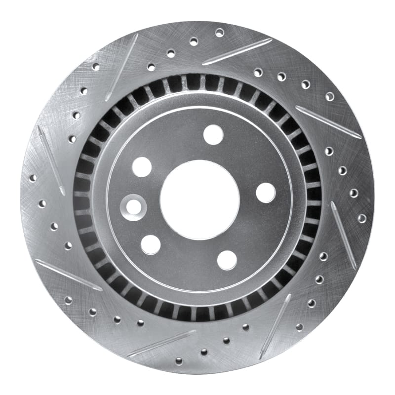 R1 Concepts — R1 10-17 Volvo XC60 Rear Left Drilled & Slotted Silver Brake Rotor
R1 Brake Rotor Drill