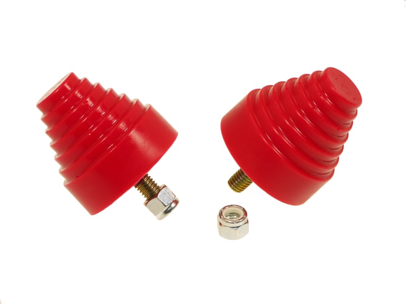 Prothane — Prothane Universal Bump Stop 2-1/4X2-1/4 Cone w/Stp - Red
BUMP STOPS