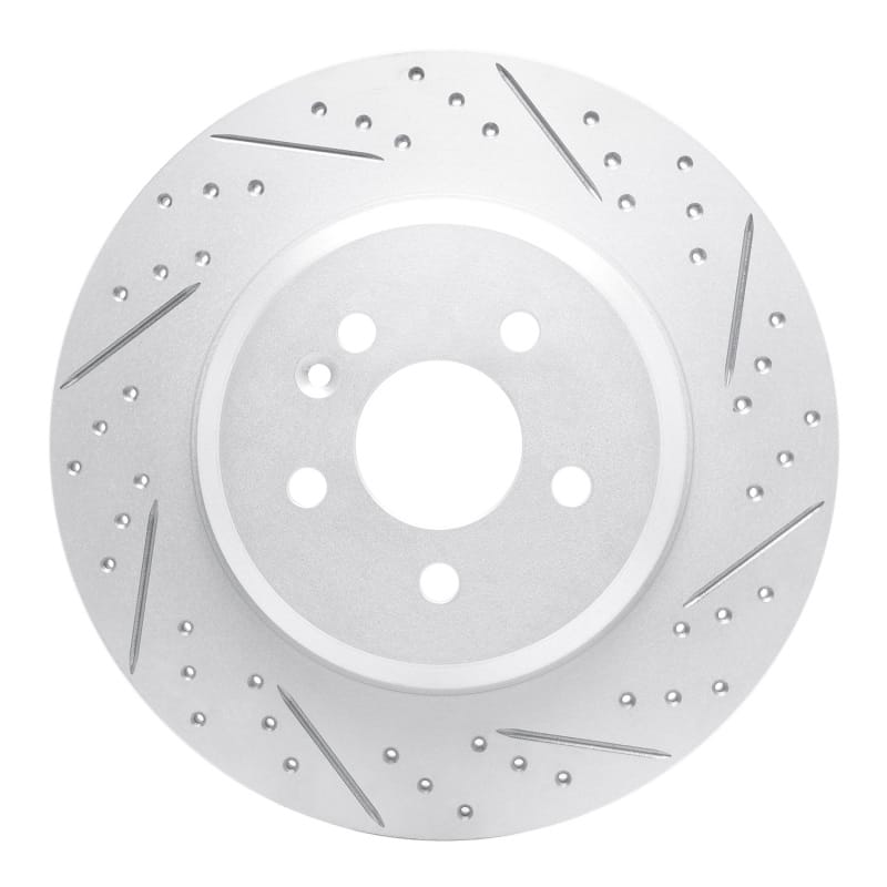 R1 Concepts — R1 00-05 Mercedes-Benz Ml55 AMG Rear Right Drilled & Slotted Geo-Carbon Rotor