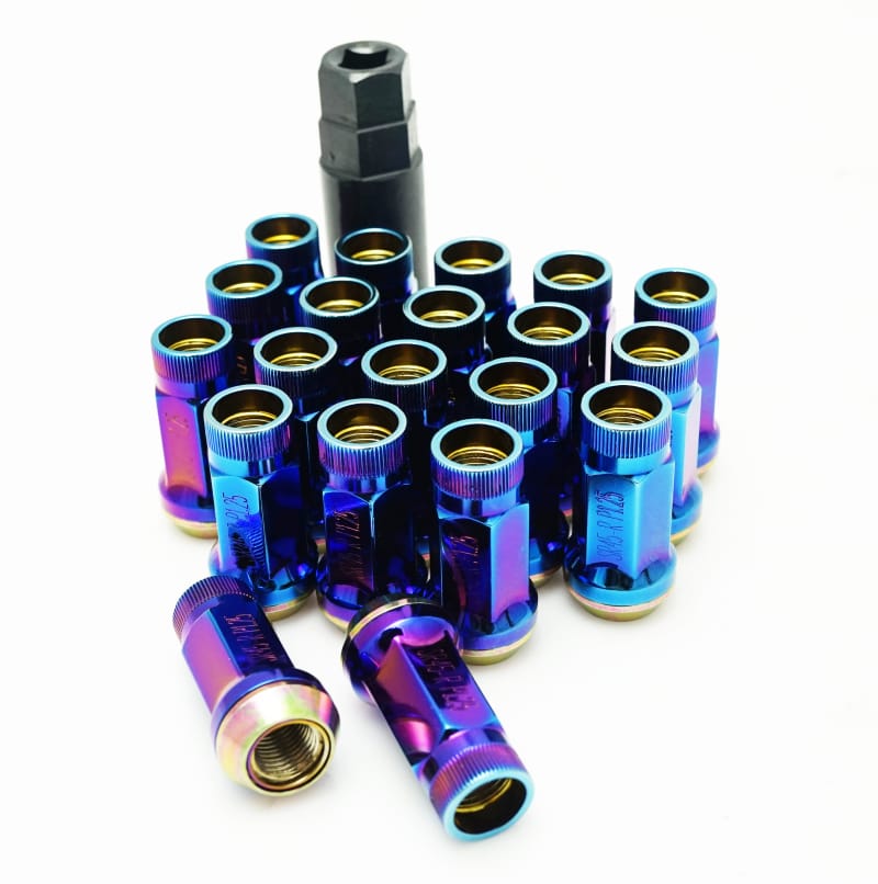Wheel Mate — Wheel Mate Muteki SR45R Lug Nut Kit 12x1.25 - Burned Blue