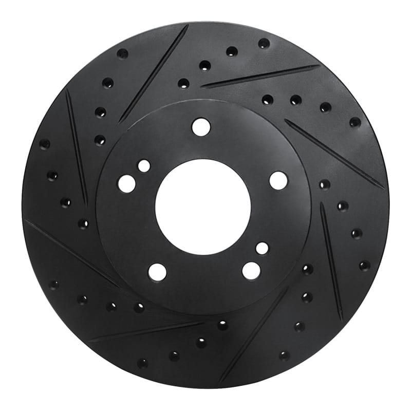 R1 Concepts — R1 87-89 Nissan 300ZX Turbo Front Left Drilled & Slotted Black Brake Rotor
R1 Brake Rotor Drill