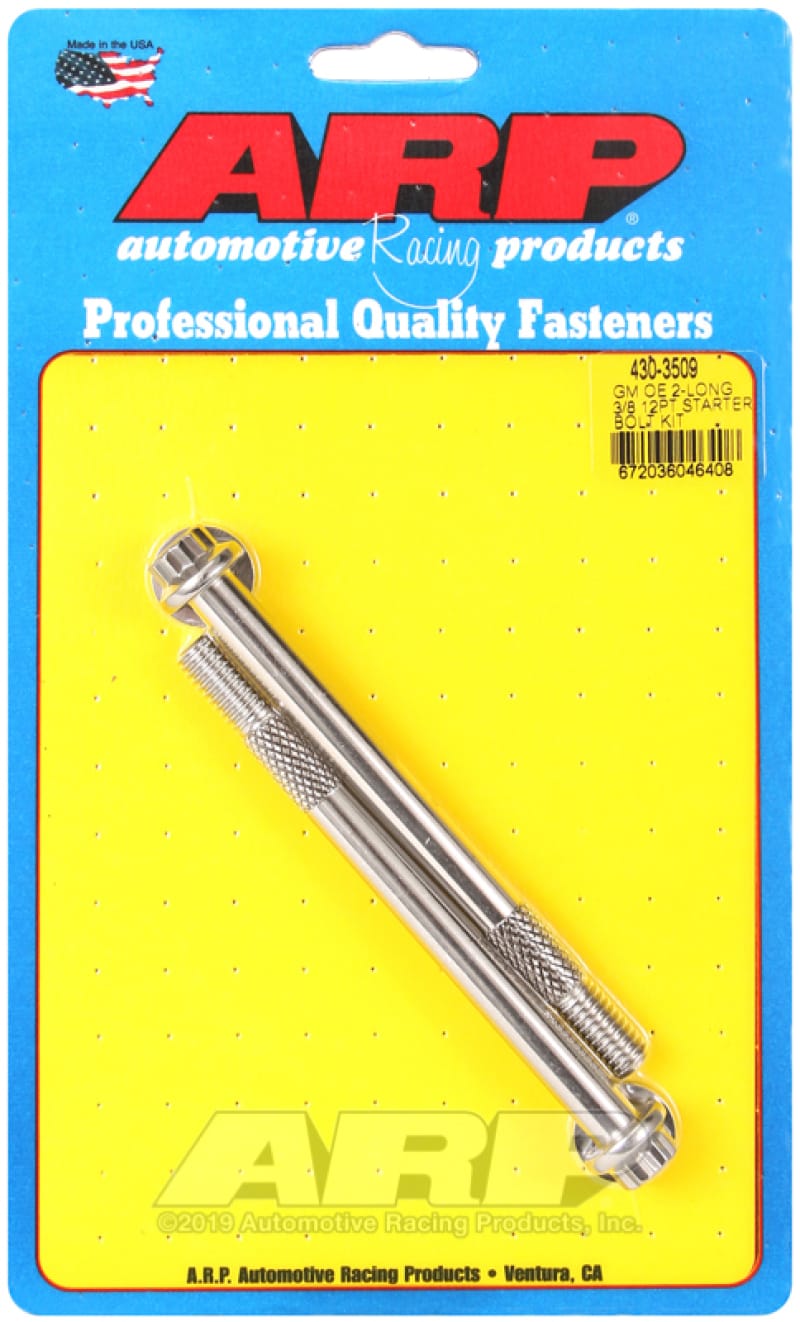 ARP — ARP GM 3/8 X 4.660in 12pt SS Starter Bolt Kit
