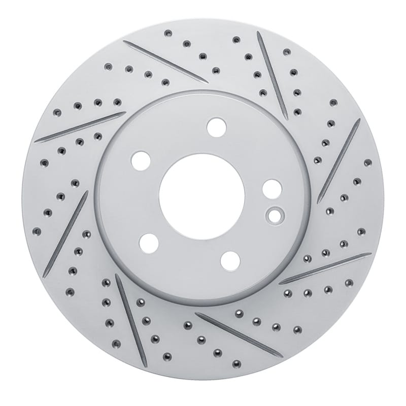 R1 Concepts — R1 16-23 Mercedes-Benz Metris Front Right Drilled & Slotted Geo-Carbon Rotor