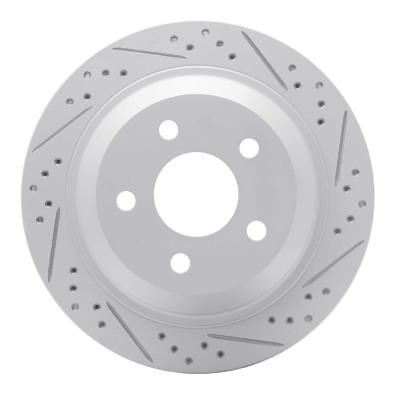 R1 Concepts — R1 98-02 Chevrolet Camaro Rear Right Drilled & Slotted Geo-Carbon Rotor