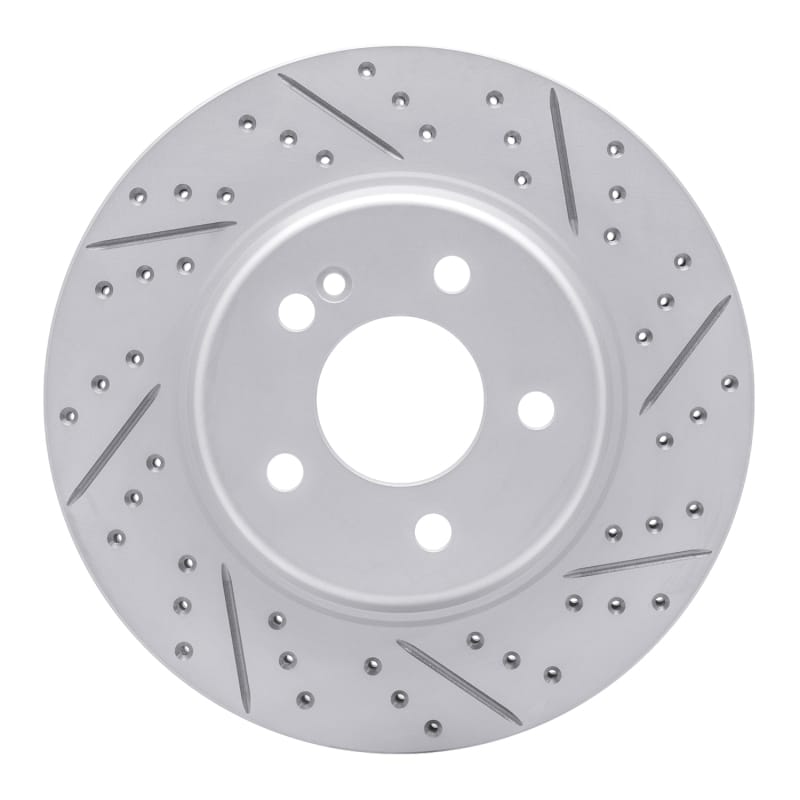 R1 Concepts — R1 15-23 Mercedes-Benz E350 Rear Right Drilled & Slotted Geo-Carbon Rotor