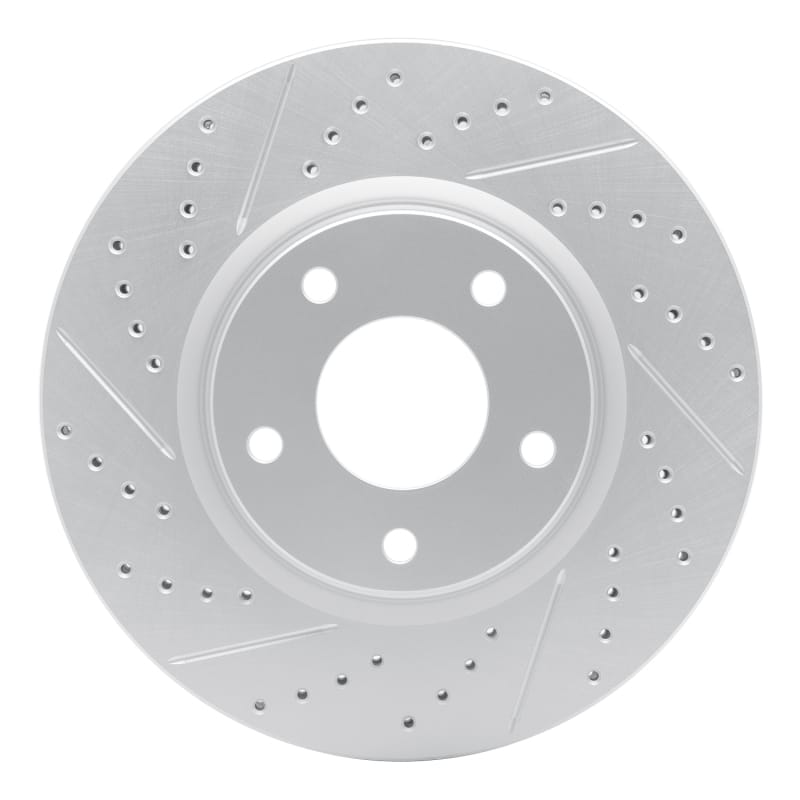 R1 Concepts — R1 03-05 Infiniti G35 Front Left Drilled & Slotted Geo-Carbon Rotor