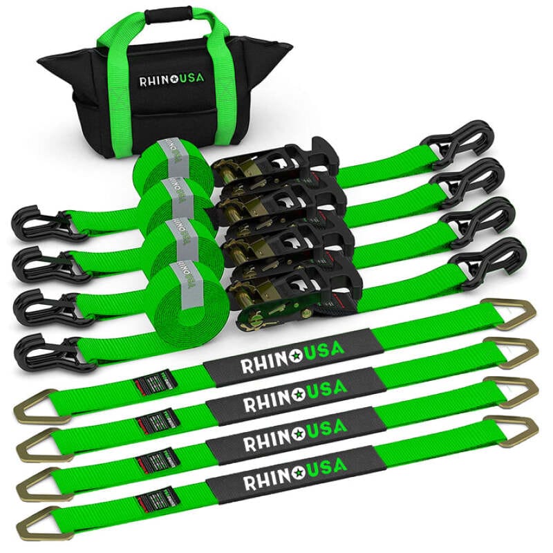 Rhino USA — Rhino USA Heavy Duty Vehicle Tie Down Kit- Green
Tie Strap